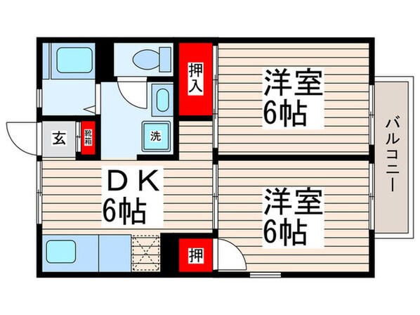 グリ－ンラ－クの物件間取画像